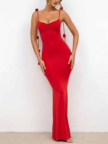 Decor Cami Backless Fitted Maxi Dresses